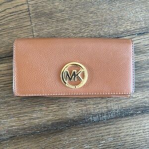 Cognac colored Michael Kors wallet